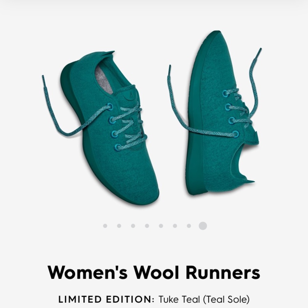 Allbirds WMN  Sz 8 teal (Lmtd. ed.)